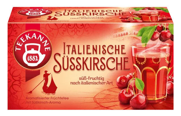 Teekanne Frio Italienische Sauerkirsche Früchtetee Kalt&heiß 20 Beutel – 12 X 45 G Tray 1