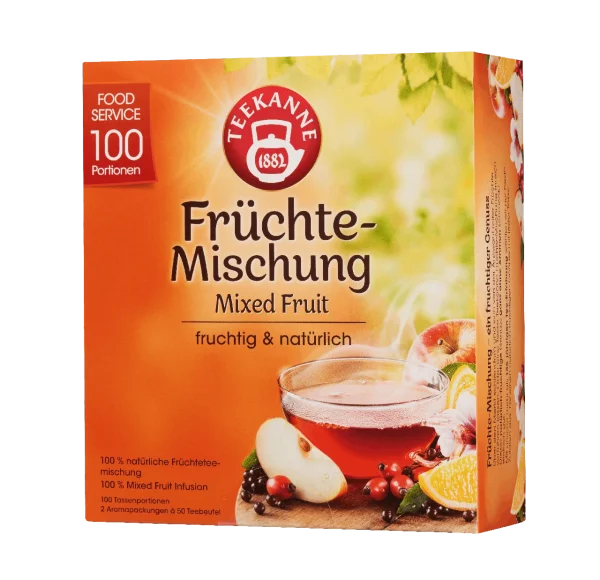 Teekanne Früchtetee Früchte-Genuss Food Service 100 Teebeutel (200g) 1