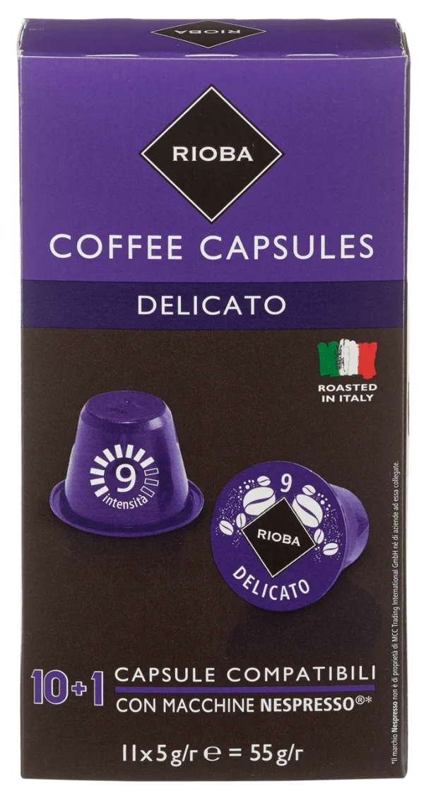 Rioba Kaffeekapseln Dacaffeinato 11 Kapseln (55 G) 6