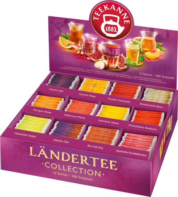 Teekanne Ländertee Collection Box 180 Teebeutel (383 G) 1