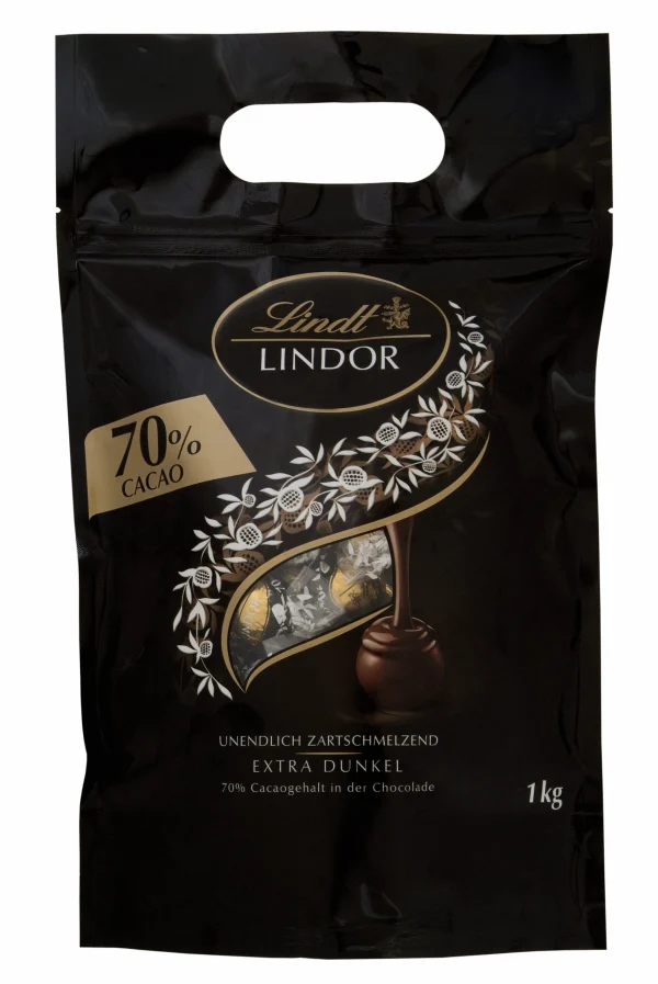 Lindt LINDOR Schokoladenkugel Beutel Dark 70% 80 X 12,5 G (1 Kg) 1