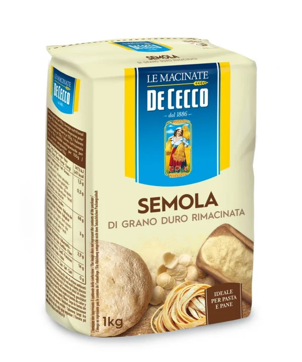 De Cecco Semola Pastamehl Hartweizengrieß (1 Kg) 1