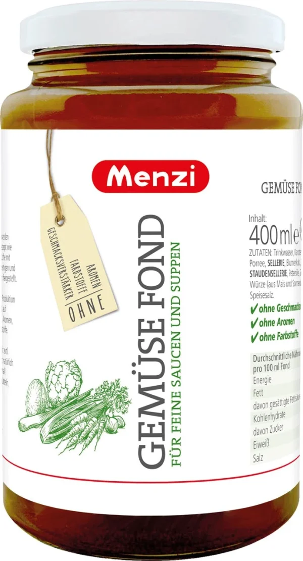 Menzi Gemüse Fond 6 X 400 Ml (2,4 L) 1