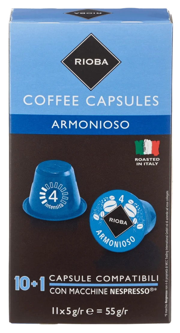 Rioba Kaffeekapseln Cremoso 11 Kapseln (55 G) 6