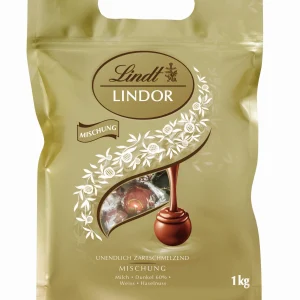 Lindt LINDOR Schokoladenkugel Beutel Vollmischung-Mischung 80 X 12,5 G (1 Kg) 11