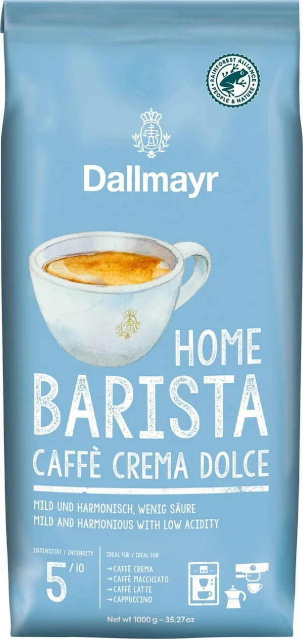 Dallmayr Kaffeebohnen Home Barista Crema Dolce (1 Kg) 1