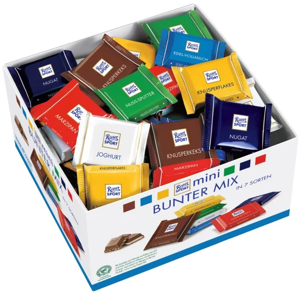 Ritter Sport Bunte Vielfalt Nugat 13 X 100 G (1,3 Kg) 5