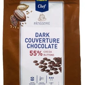 Metro-chef METRO Chef Kuvertüre Buttons Dark 72 % (2,5 Kg) 15