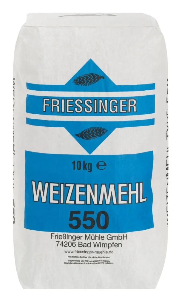 Null Mühlen König Weizenmehl T550 10 X 1kg (10kg) 4